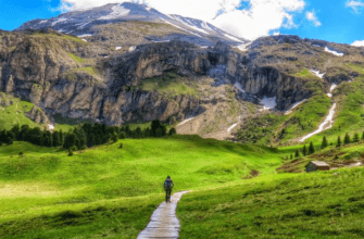 Scenic view of the longest hiking-only trail in the world